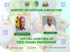 Launch of the government’s flagship initiative, Feed Ghana Programme, has been rescheduled to Saturday 12th April in Techiman, Bono East.