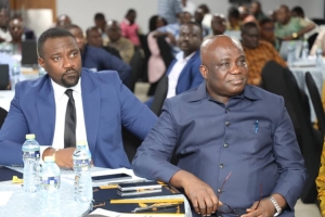 Hon. Eric Opoku, Minister for Food and Agriculture, Leads the Way at Feed Ghana Programme Validation Workshop in Accra