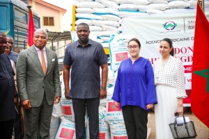 Government of Ghana receives 2,000 metric Tonnes of Fertilizer from the Kingdom of Morocco to boost Agriculture